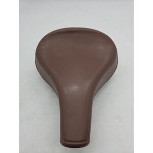 Vintage 1983 Troxel Bicycle Bike Seat. Brown Vinyl. Moscow Tennessee. 1980's